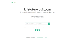 Desktop Screenshot of kristoferwouk.com